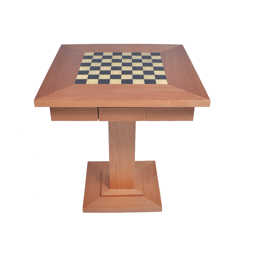 Mesa de jogo XADREZ/DAMA - Em madeira nobre, estilo ing